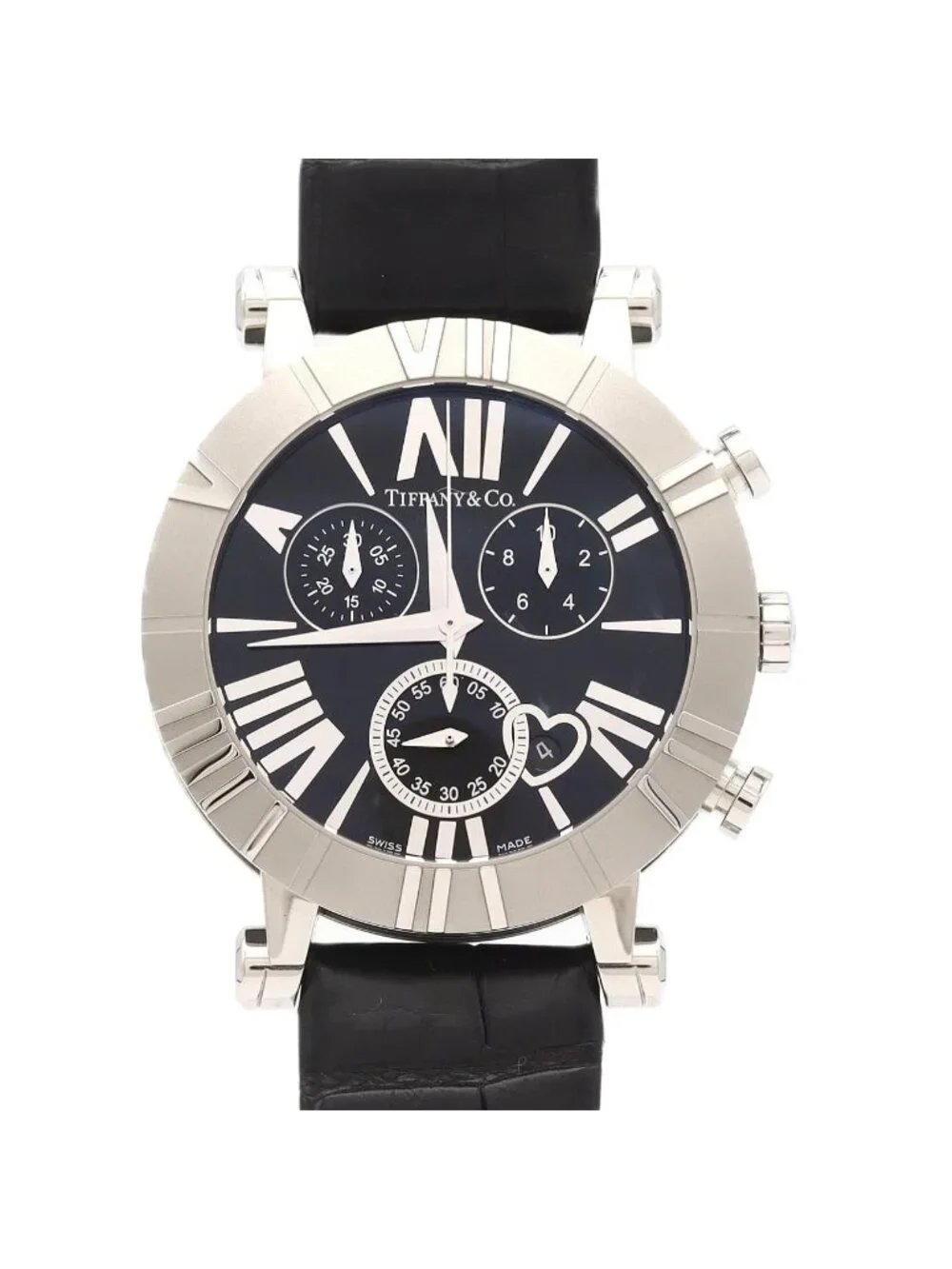 Tiffany & Co Atlas Chronograph Stainless Steel Ceramic Quartz Watch